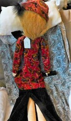 45 inch velvet doll back